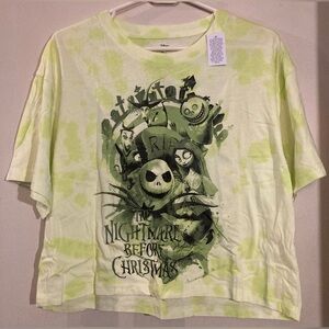 Nightmare Before Christmas Tie Dye Double Sided T-shirt